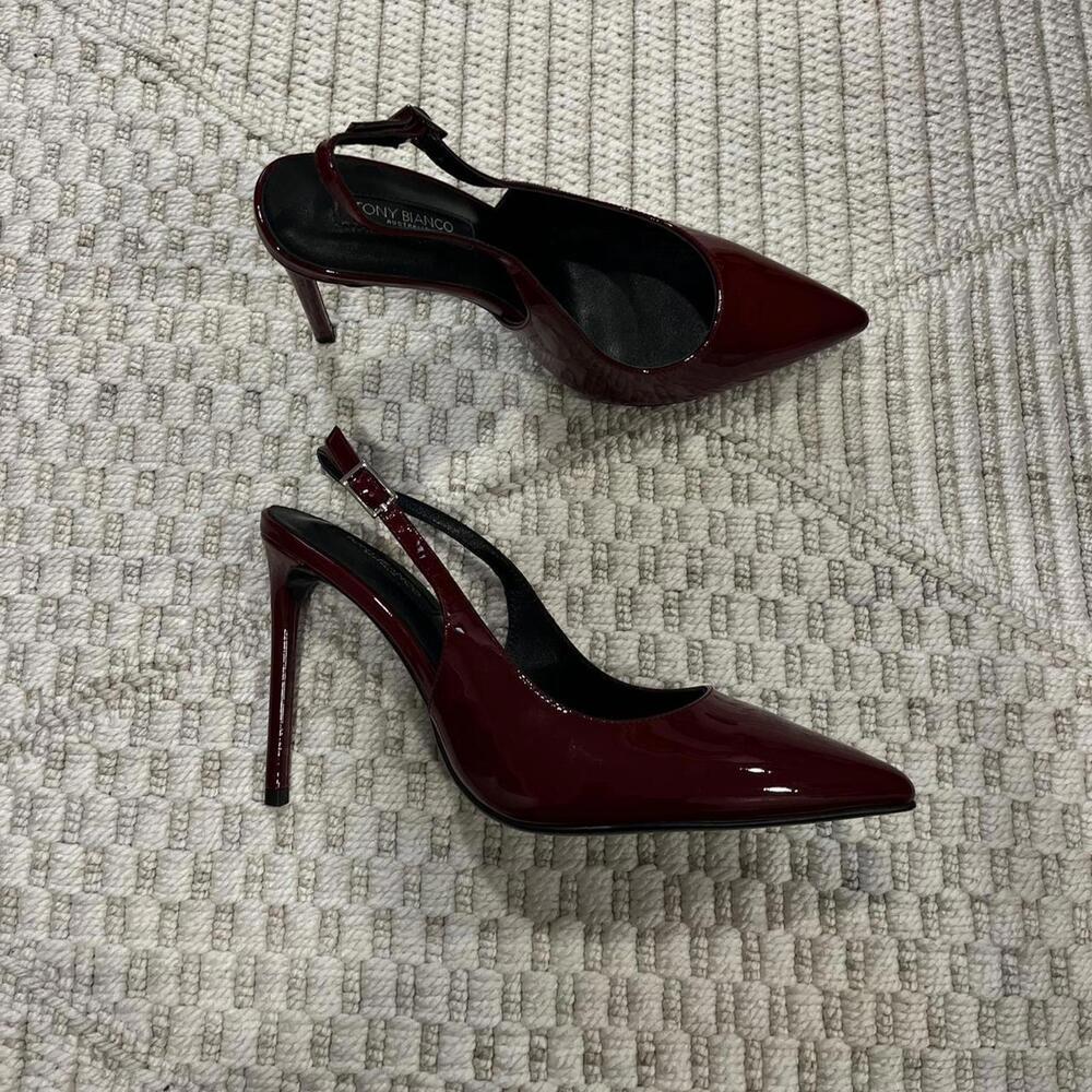 Tony Bianco Asti Slingback Heels in Bordeaux